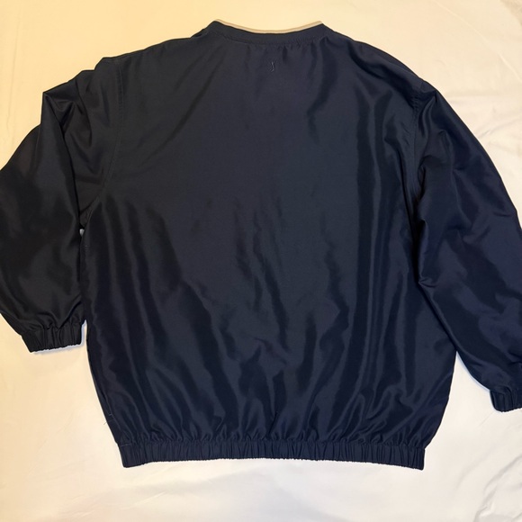 PGA TOUR Men's V-Neck XXL Navy Blue Windshirt Golf Jacket Pullover Polyester - Picture 9 of 9